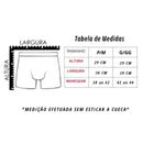 kit com 4 Cuecas Boxer Masculinas Sem Costura de Microfibra
