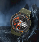 Smartwatch militar à prova d'água para homens, tela HD, lanterna, monitoramento de saúde, freqüência cardíaca, chamada BT, relógio inteligente para Android, IOS, 360x360