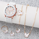 Conjunto Kit 5/6 Relógios de Quartzo | Pulseira de Silicone | Estilo e Elegância para Mulheres e Meninas