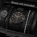 Kit 4/5 Relógio Masculino Estilo Casual – Pulseira Couro/Náilon | Quartzo