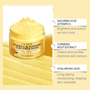 Máscara facial esfoliante de vitamina C