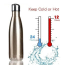 Garrafa térmica aço inoxidável de parede dupla manter quente e frio isolado balão de vácuo esporte