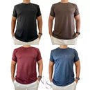 Kit com 4 Camisetas Masculinas Malha Fria – Dry Fit | Conforto e Estilo para Treinar ou Usar no Dia a Dia