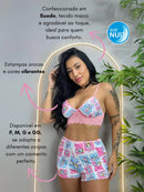 Top Doll Cropped com Renda
