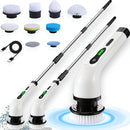 Esfregão Elétrico Giratório Recarregável 9 em 1 – Multiuso, Sem Fio, Ideal para Limpeza Pesada