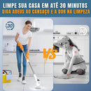 Esfregão Elétrico Giratório Recarregável 9 em 1 – Multiuso, Sem Fio, Ideal para Limpeza Pesada