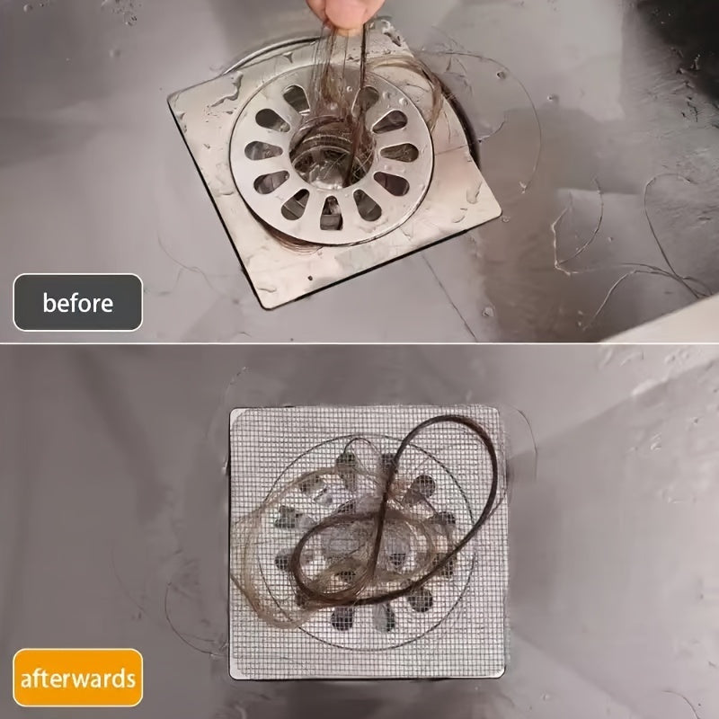 10-Pack Filtros de Drenagem de Plástico, Coletores de Cabelo e Tampões para Pias de Banheiro e Cozinha, Acessórios Essenciais para Banheiro