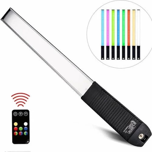 Bastão LED RGB Luxceo Q508A – 204 LEDs, Controle Remoto, Bateria Recarregável | Profissional e Portátil