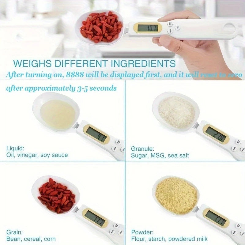 Colher Medidora Digital com Balança LCD – Precisão e Praticidade na Cozinha