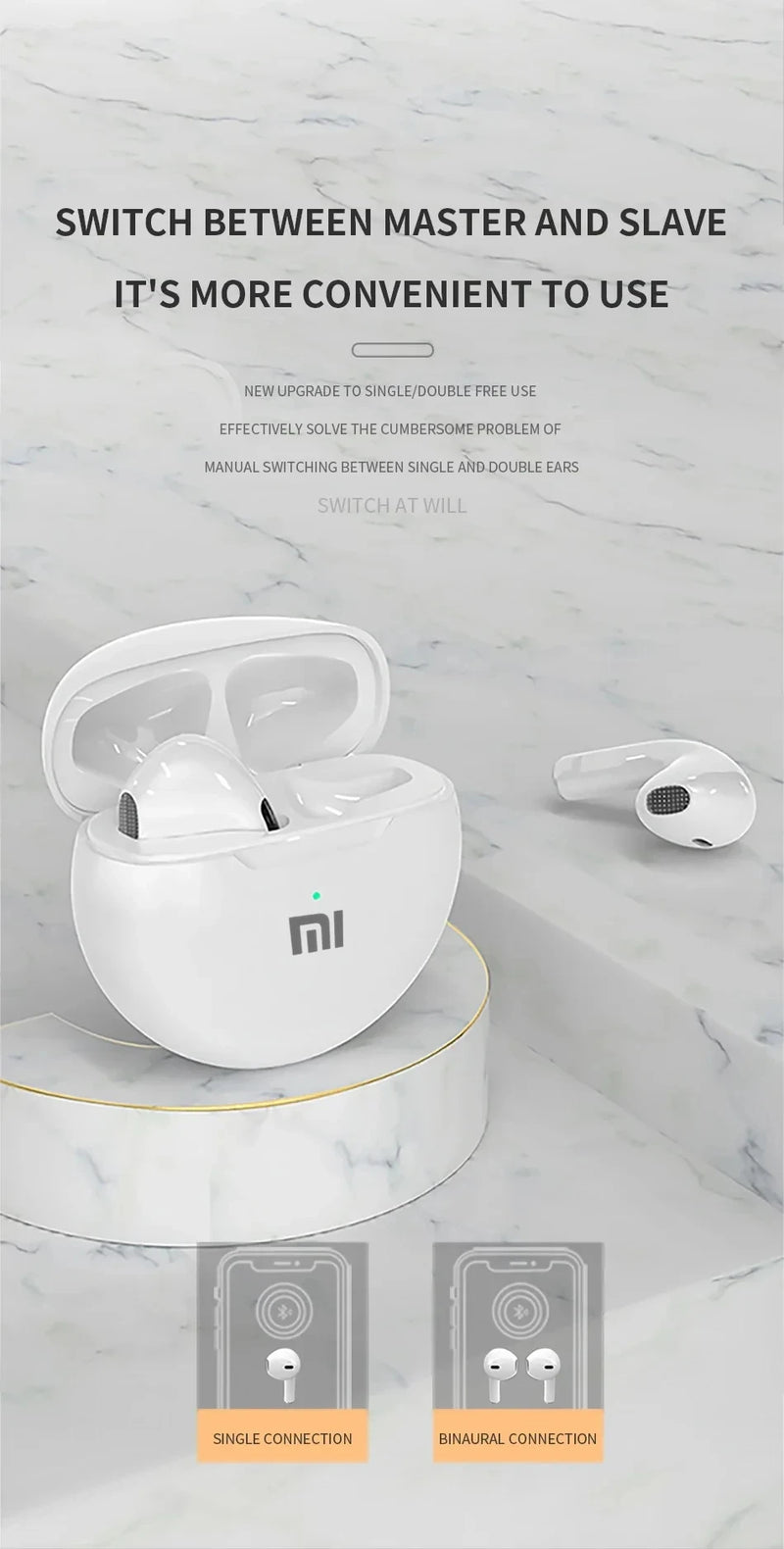 Fone de ouvido sem fio bluetooth 5.2 Xiaomi pro6