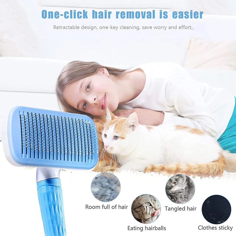 Escova removedora de pelos de cachorro