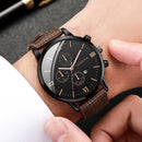 Kit 4/5 Relógio Masculino Estilo Casual – Pulseira Couro/Náilon | Quartzo