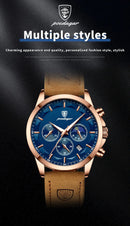 Relógio Poedagar de quartzo masculino luxo esportes à prova água