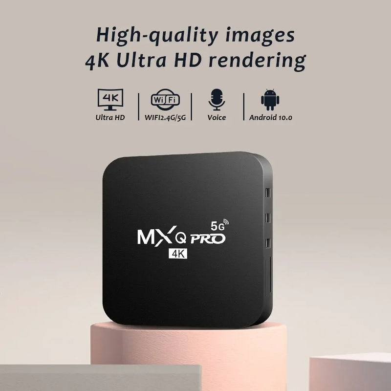 TV Box Android 10 Suporte 4k HD Vídeo 2.4G/5G WiFi