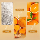 Máscara facial esfoliante de vitamina C