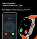 LAXASFIT T900Ultra Smartwatch Bluetooth Talk Smartwatch Aviso de mensagem Monitor de frequência cardíaca Relógio esportivo para Android IOS Homens Mulheres