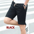 Calções esportivos de comprimento médio masculino