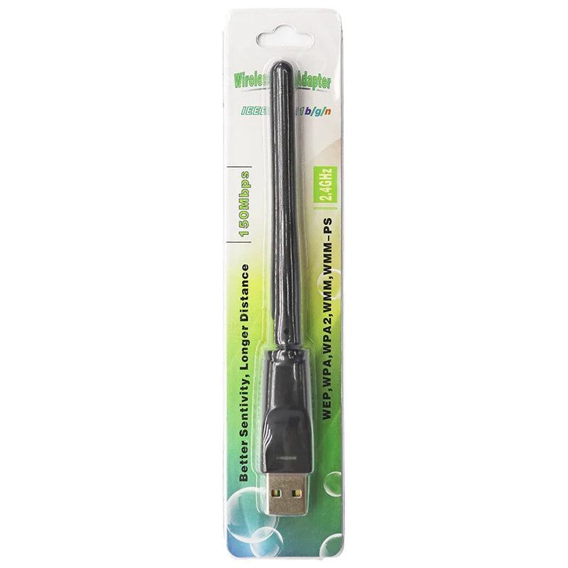 Adaptador Wi-Fi sem fio Mini USB, 150Mbps