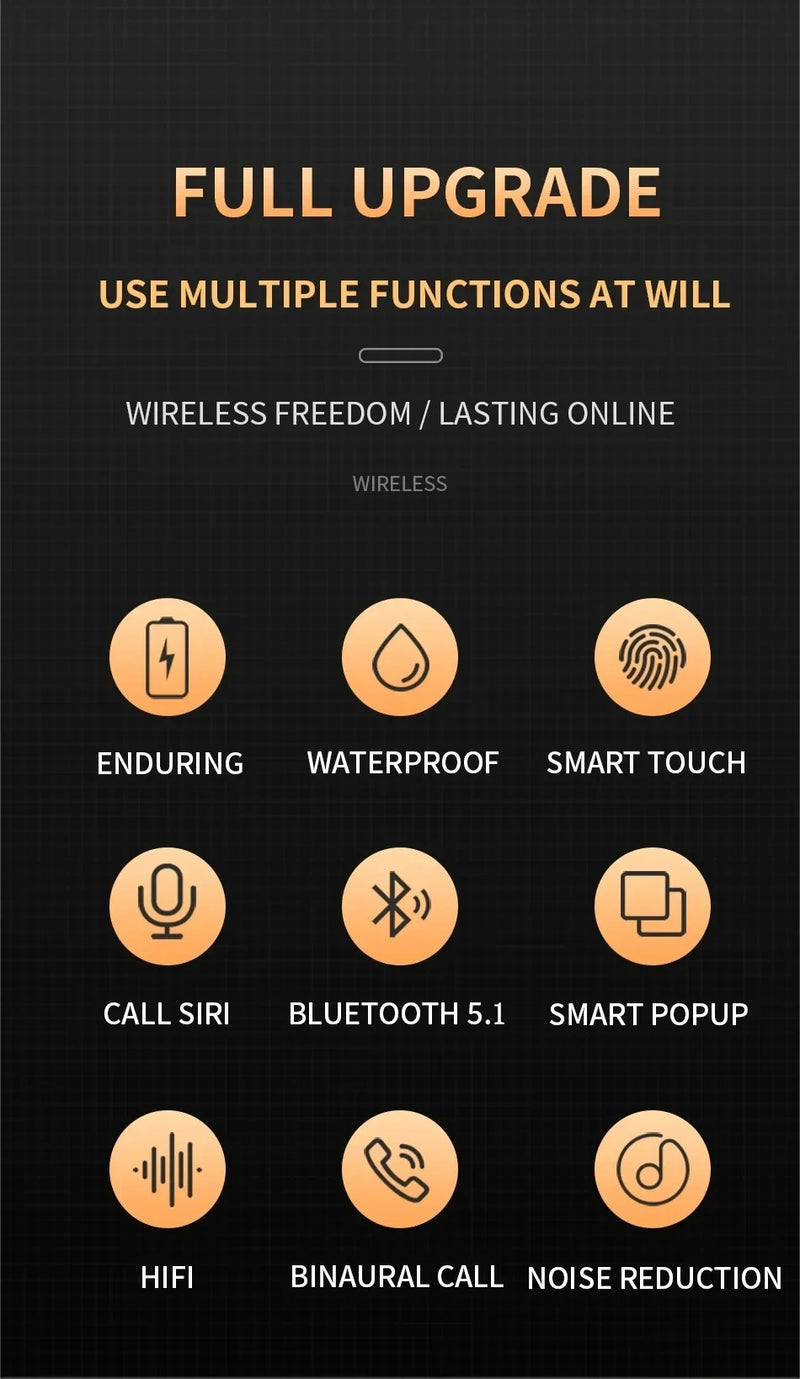 Fone de ouvido sem fio bluetooth 5.2 Xiaomi pro6