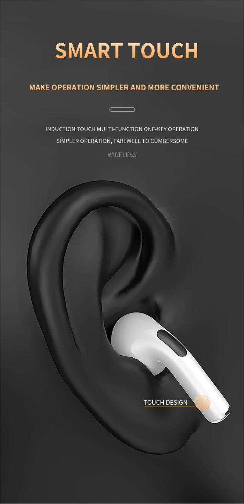 Fone de ouvido sem fio bluetooth 5.2 Xiaomi pro6