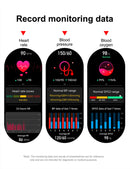 Smartwatch militar à prova d'água para homens, tela HD, lanterna, monitoramento de saúde, freqüência cardíaca, chamada BT, relógio inteligente para Android, IOS, 360x360