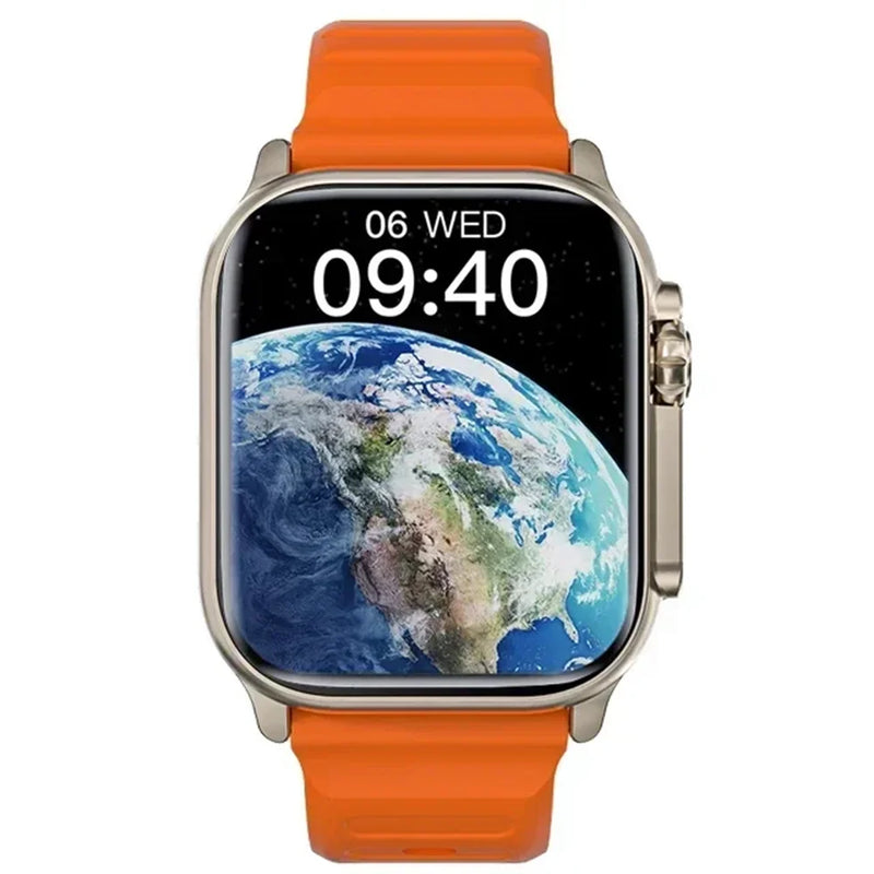 LAXASFIT T900Ultra Smartwatch Bluetooth Talk Smartwatch Aviso de mensagem Monitor de frequência cardíaca Relógio esportivo para Android IOS Homens Mulheres