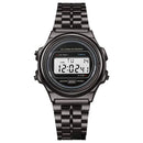 Relógio Feminino Retrô Quadrado Digital Luxo