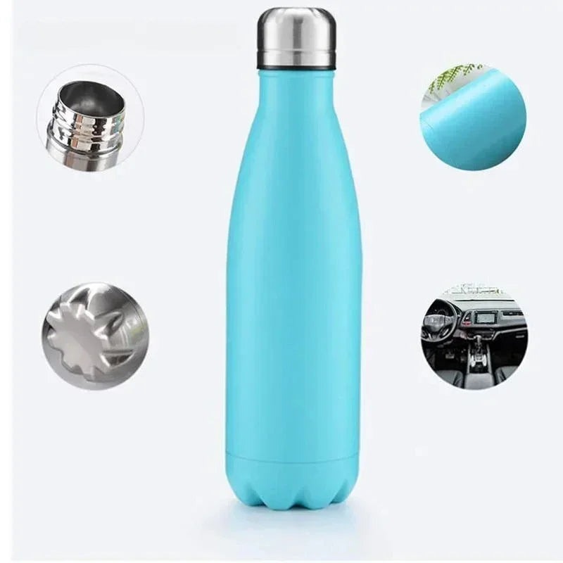 Garrafa térmica aço inoxidável de parede dupla manter quente e frio isolado balão de vácuo esporte
