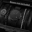 Kit 4/5 Relógio Masculino Estilo Casual – Pulseira Couro/Náilon | Quartzo