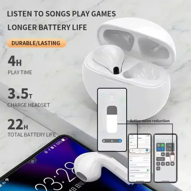 Fone de ouvido sem fio bluetooth 5.2 Xiaomi pro6