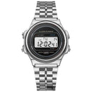 Relógio Feminino Retrô Quadrado Digital Luxo