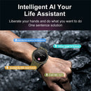 Smartwatch militar à prova d'água para homens, tela HD, lanterna, monitoramento de saúde, freqüência cardíaca, chamada BT, relógio inteligente para Android, IOS, 360x360