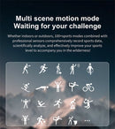 Smartwatch militar à prova d'água para homens, tela HD, lanterna, monitoramento de saúde, freqüência cardíaca, chamada BT, relógio inteligente para Android, IOS, 360x360