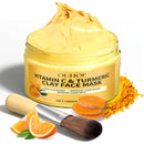 Máscara facial esfoliante de vitamina C