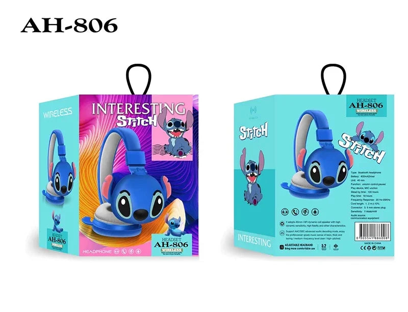 Fone de Ouvido Bluetooth Stitch AH-806 – Edição Especial Disney