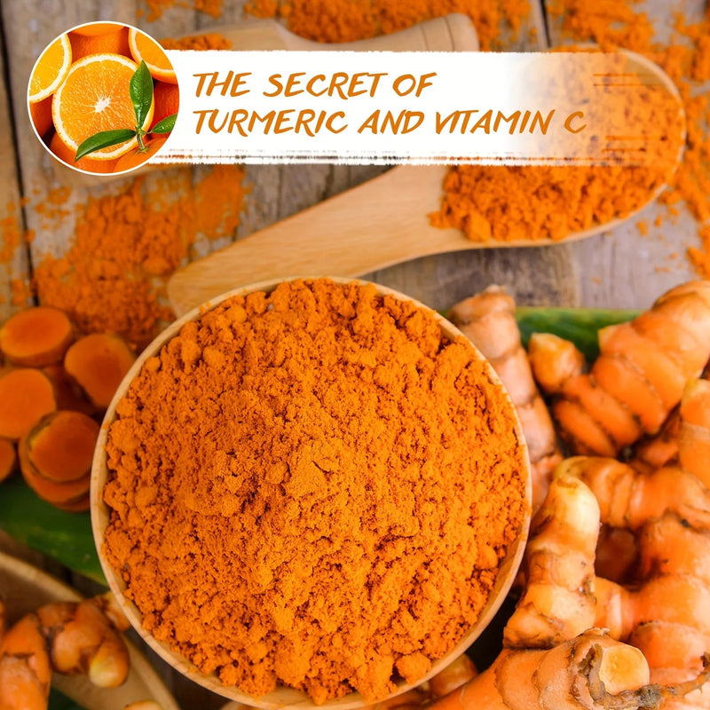 Máscara facial esfoliante de vitamina C