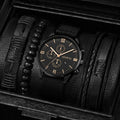 Kit 4/5 Relógio Masculino Estilo Casual – Pulseira Couro/Náilon | Quartzo