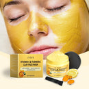 Máscara facial esfoliante de vitamina C
