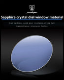 Relógio Poedagar de quartzo masculino luxo esportes à prova água