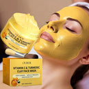 Máscara facial esfoliante de vitamina C