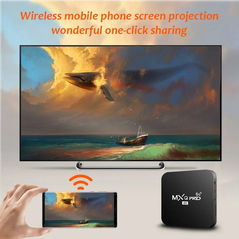 TV Box Android 10 Suporte 4k HD Vídeo 2.4G/5G WiFi