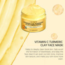 Máscara facial esfoliante de vitamina C