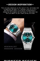 UTHAI Homens Relógio Luz Marca de Luxo de Aço Inoxidável Calendário Duplo À Prova D 'Água Masculino Negócios Lazer Moda Relógio de Quartzo Relógios