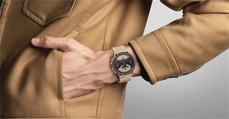Smartwatch militar à prova d'água para homens, tela HD, lanterna, monitoramento de saúde, freqüência cardíaca, chamada BT, relógio inteligente para Android, IOS, 360x360