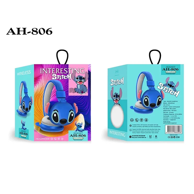 Fone de Ouvido Bluetooth Stitch AH-806 – Edição Especial Disney