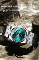 UTHAI Homens Relógio Luz Marca de Luxo de Aço Inoxidável Calendário Duplo À Prova D 'Água Masculino Negócios Lazer Moda Relógio de Quartzo Relógios