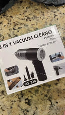 Mini Aspirador de Pó Portátil Recarregável 3 em 1 – Sem Fio – 6000Pa de Sucção