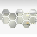Kit 10 Espelho Adesivo Decorativo Hexágono 12x10cm
