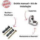 Kit Nicho + Prateleiras Decorativas em MDF – 3 Peças