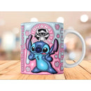 Caneca Xícara Personalizada Lilo e Stitch Disney – Efeito 3D em Porcelana 325ml